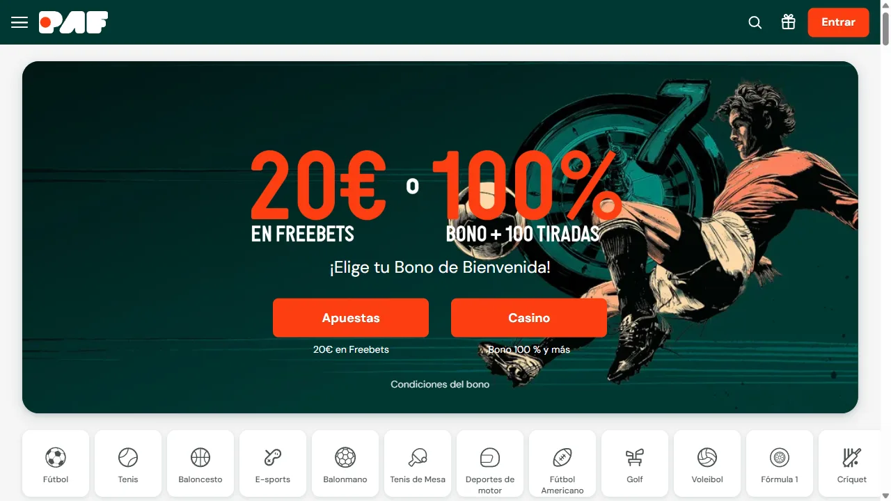 Paf — casa de apuestas